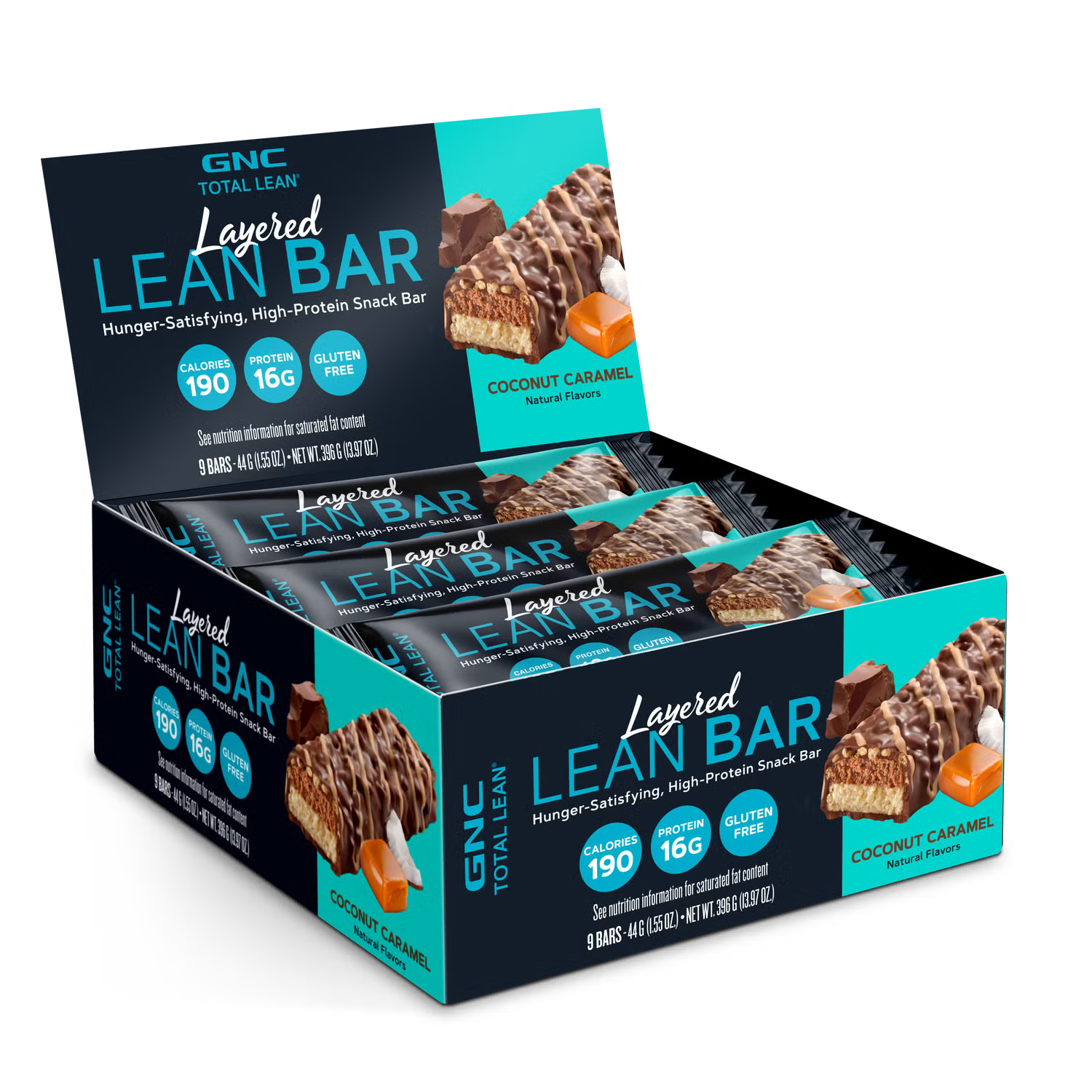 LAYERED LEAN BAR GNC 9 BAR BOX