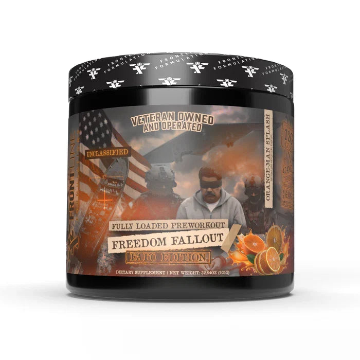PRE-WORKOUT FREEDOM FALLOUT VETERAN OWNED 40SERVICIOS 931GRAMOS