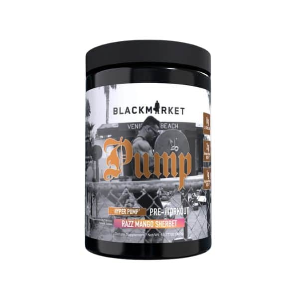 PRE-WORKOUT PUMP HYPER PUMP BLACKMARKET 40SERVICIOS 376GRAMOS