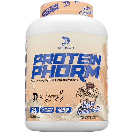 BEEF WHEY IBRID PROTEINPHORM DRAGON PHARMA 74 SERVIDAS 5LBS. BOTE