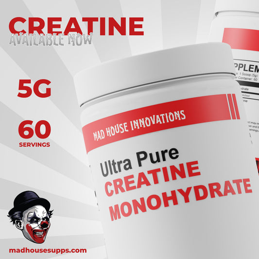 CREATINE MONOHYDRATE ULTRA PURE MAD HOUSE INNOVATIONS 60 SERVES 300GRAMS
