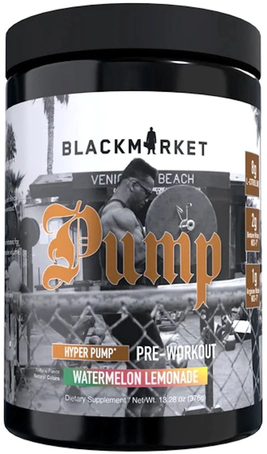 PRE-WORKOUT PUMP HYPER PUMP BLACKMARKET 40SERVICIOS 376GRAMOS