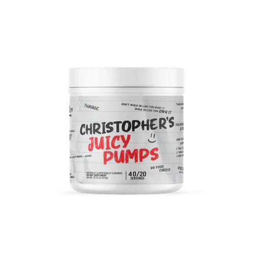 PRE - WORKOUT CHRISTOPHER JUICY PUMS 40/20 SRVS RAW