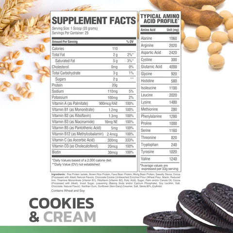 VEGAN PROTEIN RAW 825G 25 SRV