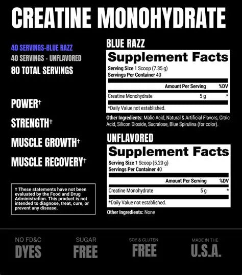 CREATINE MONOHYDRATE PROSUPPS TWO FLAVORS 80SRV 502G