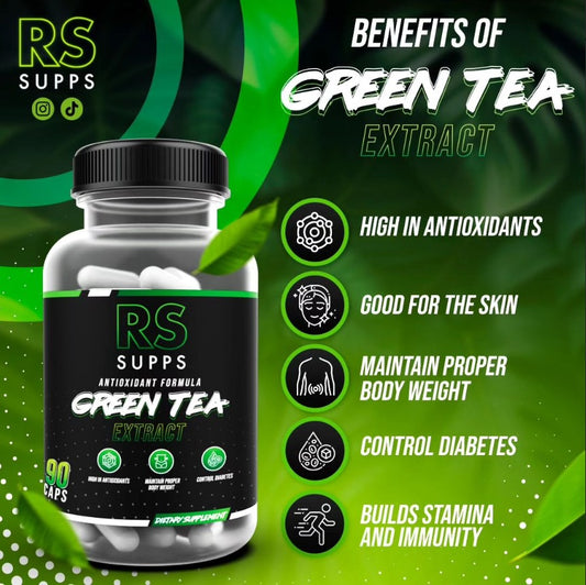 GREEN TEA RS SUPPS 90 CAPSULAS