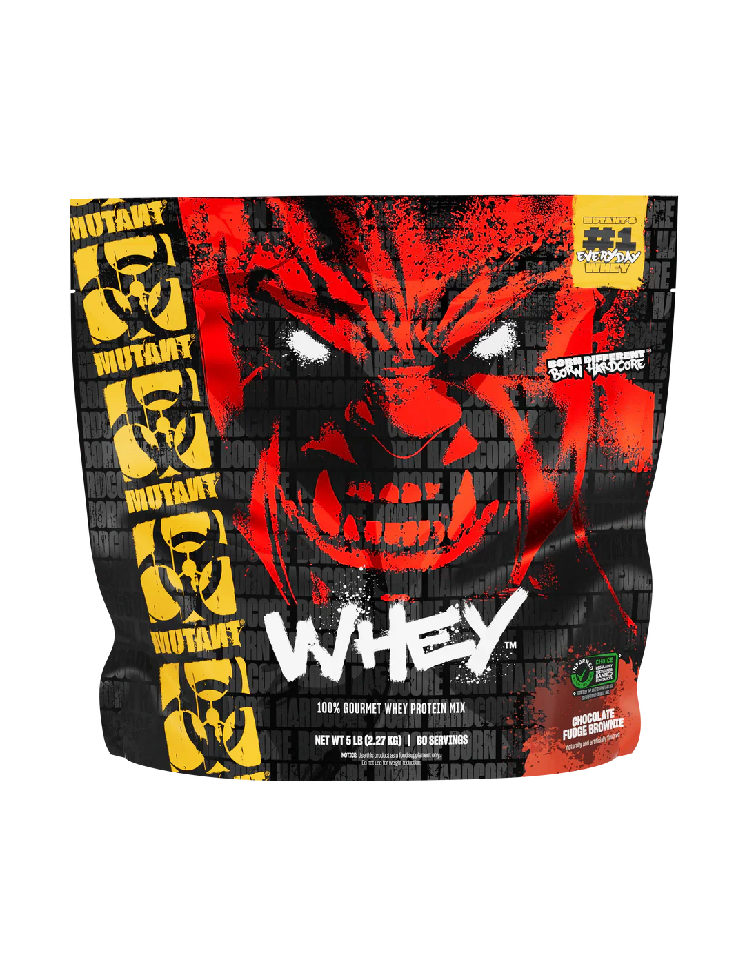 WHEY PROTEIN MUTANT 61 SERVES 5LBS. (2.27 KGS.)