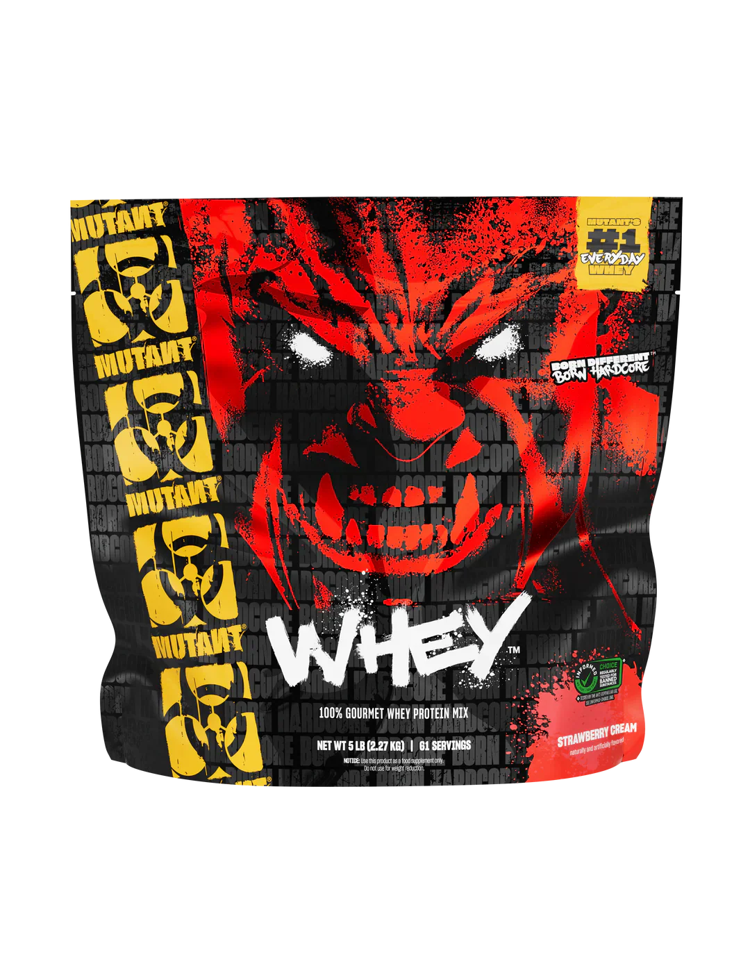 WHEY PROTEIN MUTANT 61 SERVES 5LBS. (2.27 KGS.)