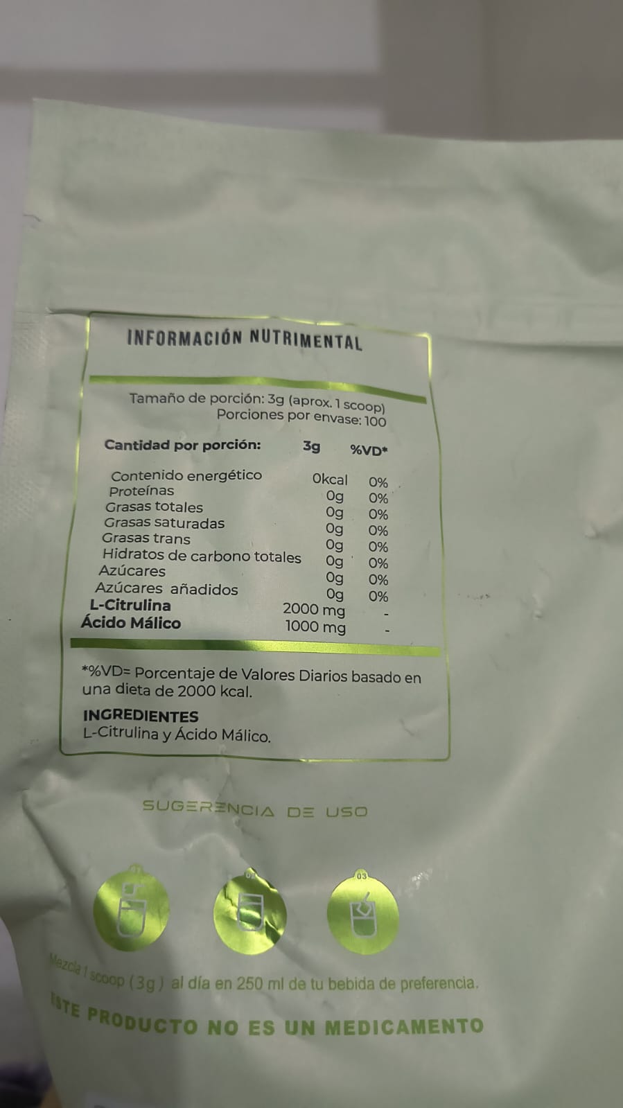 CITRULINA MALATO VITFIT 100 SERVICIOS