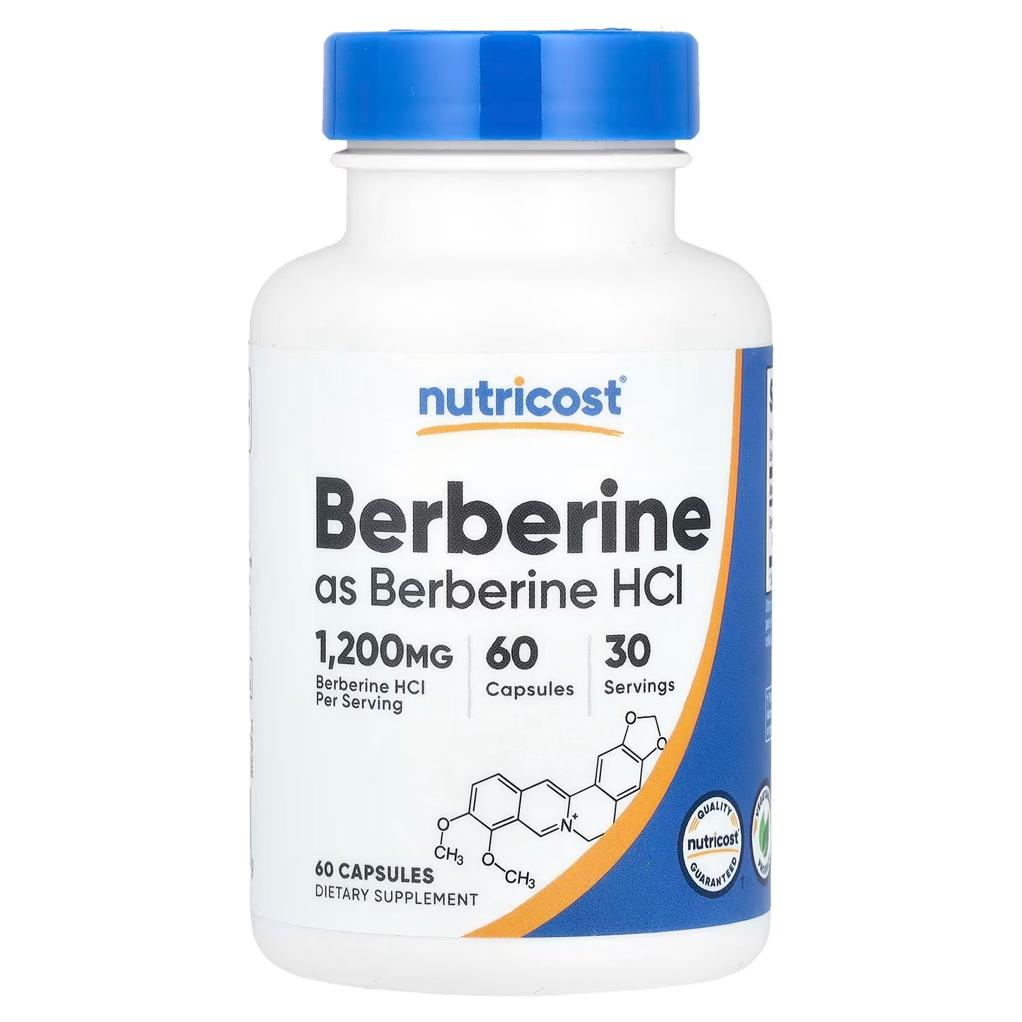 BERBERINE  HCI NUTRICOST 1,200MG 60 CAPSULAS