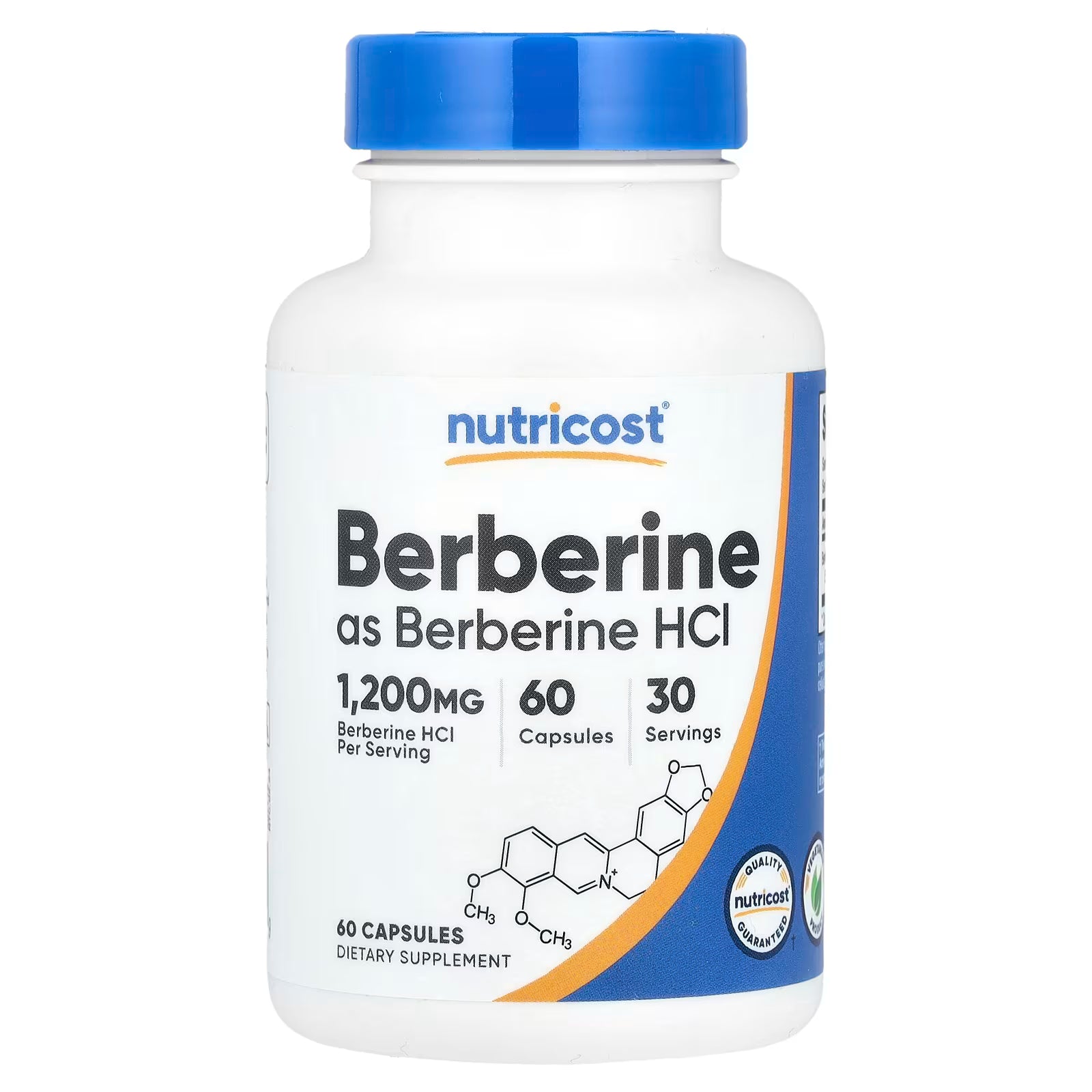 BERBERINE  HCI NUTRICOST 1,200MG 60 CAPSULAS