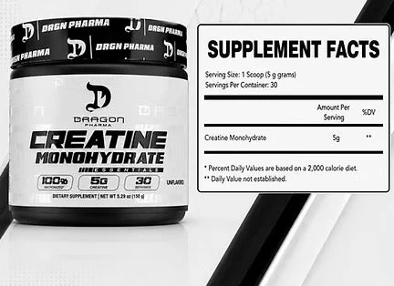 CREATINA MONOHYDRATE DRAGON PHARMA 150G. 30 SERVS