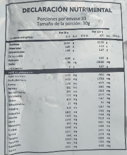WHEY PROTEIN BEYOND 33 SERVIDAS 2.2LBRS (1KG.)