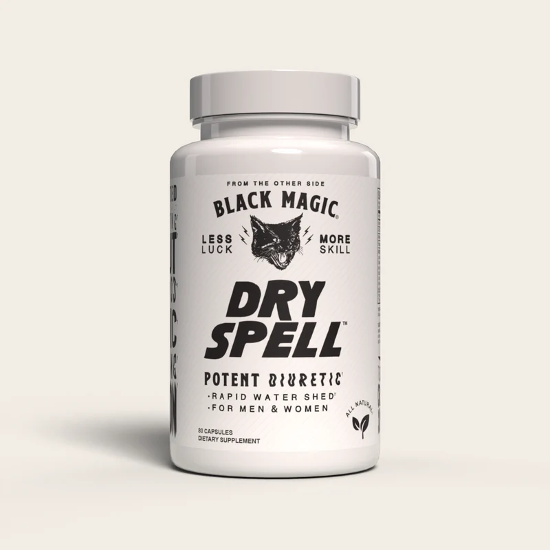 DRY SPELL ULTRA POTENT WATER LOSS FORMULA BLACK MAGIC 120 CAPS