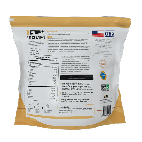 PREMIUM ISOLATE WHEY PROTEIN L1FT 73 SERVICIOS 4.6LB