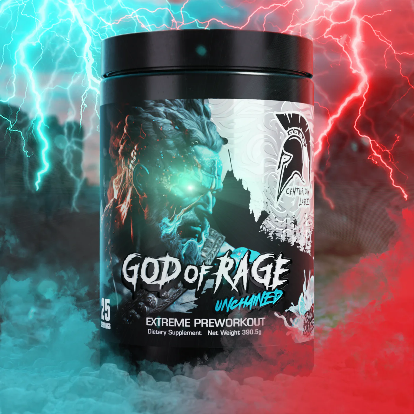 PREWORKOUT GOD OF RAGE EXTREME CENTURION LABZ 25 SERVIDAS