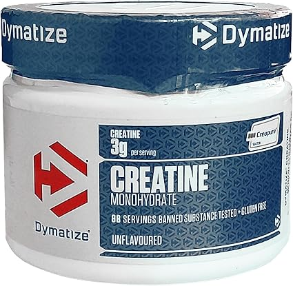 CREATINE MONOHYDRATE UNFLAVORED POWDER DYMATIZE 120 SERVICIOS
