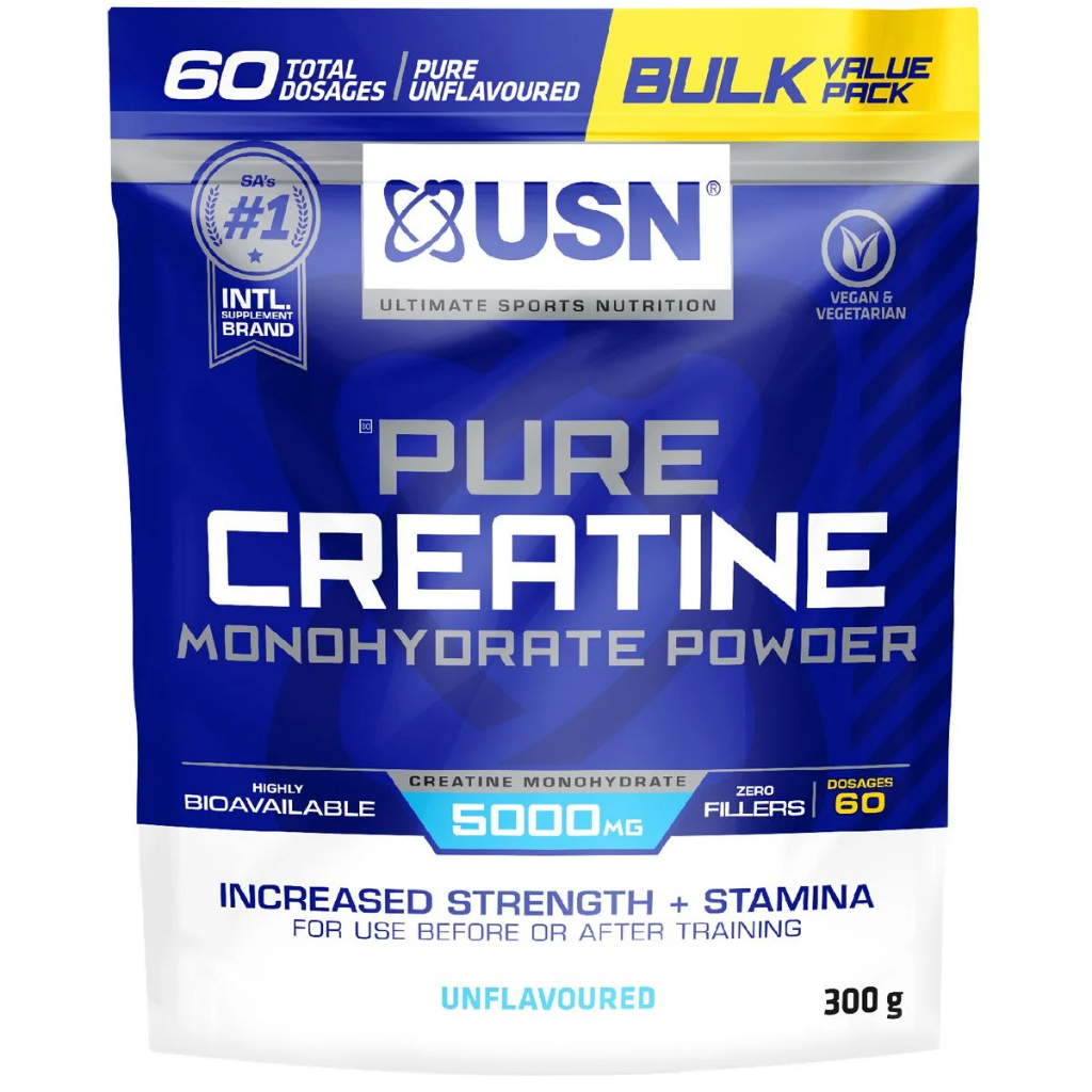 CREATINE MONOHYDRATE ULTIMATE SPORTS NUTRITION 60 SERVED 300GRS.