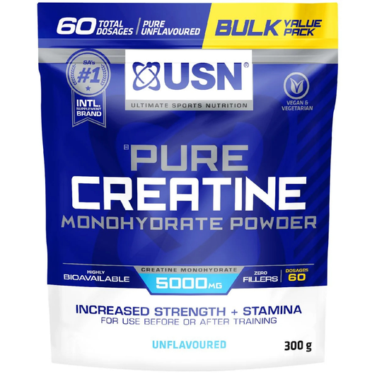 CREATINE MONOHYDRATE ULTIMATE SPORTS NUTRITION 60 SERVED 300GRS.