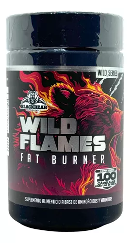 WILD FLAMES  FAT BURNER BLACKBEAR  100 CAPSULAS