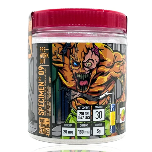 PRE-WORKOUT SPECIMEN No. 09 ANTI-HUMAN SERIES 30 SERVICES 210 GRS. (0.47LBS)