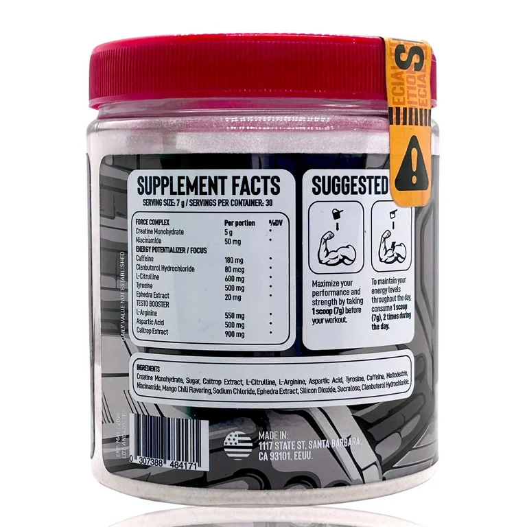 PRE-WORKOUT SPECIMEN No. 09 ANTI-HUMAN SERIES 30 SERVICIOS 210 GRS. (0.47 LBS)
