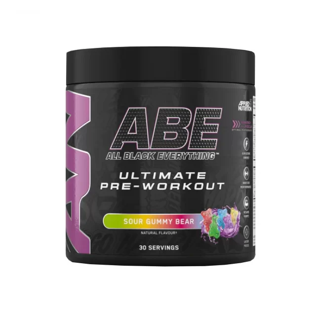 PRE-WORKOUT ABE ALL BLACK EVERYTHING APPLIED NUTRITION 30 SERVICES 390GRS. (3.75 OZ)