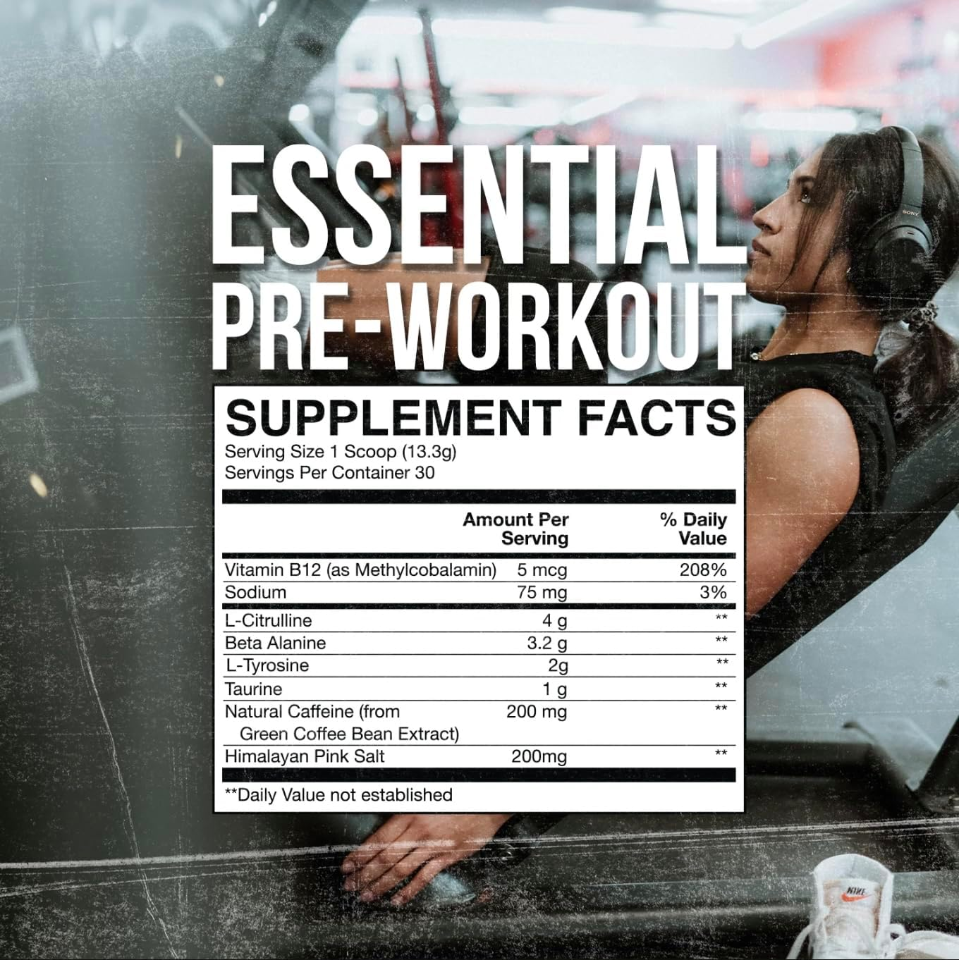 CBUM ESSENTIAL PRE-WORKOUT RAW 30 SERVS