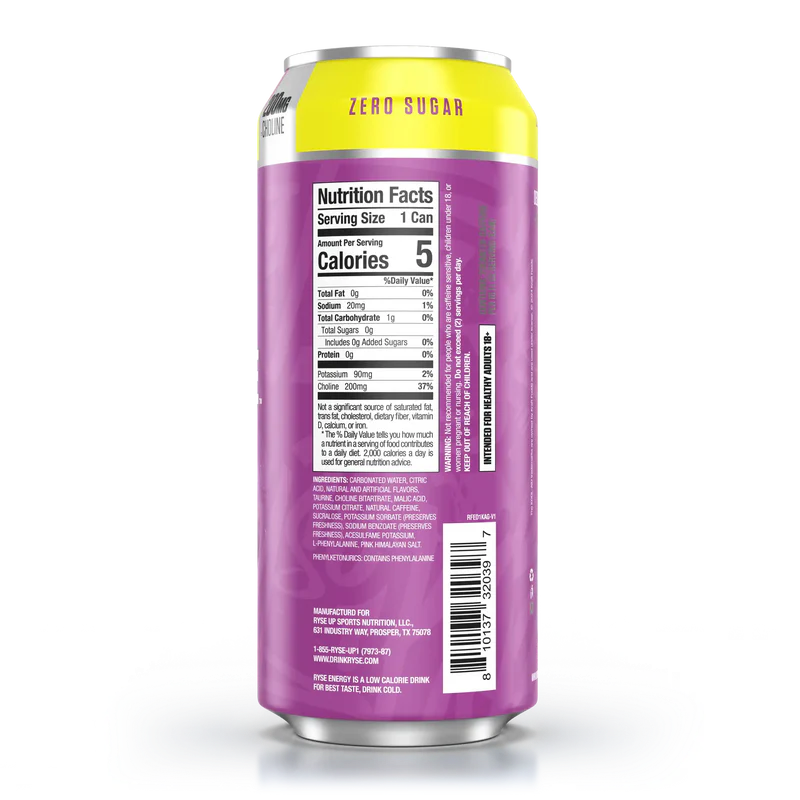 RYSE FUEL ENERGY DRINK 200MG ZERO SUGAR