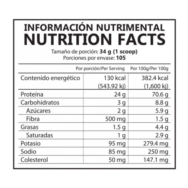 HYDROLIZED PROTEIN BISON BLACE REDLINE 105 SERVED 8LBS. (3,628 GRS.)