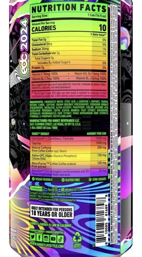 GHOST ENERGY DRINK 12OZ 12PK