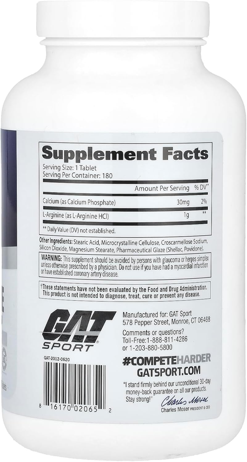L-ARGININE GAT SPORT 180 CAPSULAS