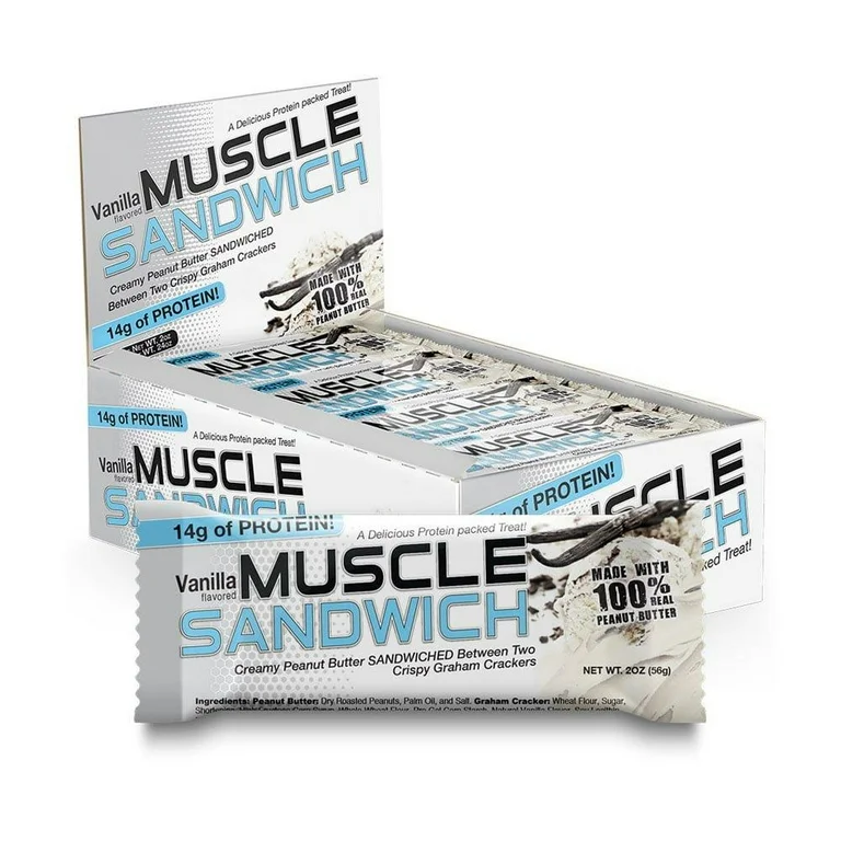 PROTEIN SNACK MUSCLE SANDWICH CAJA 12 PACK
