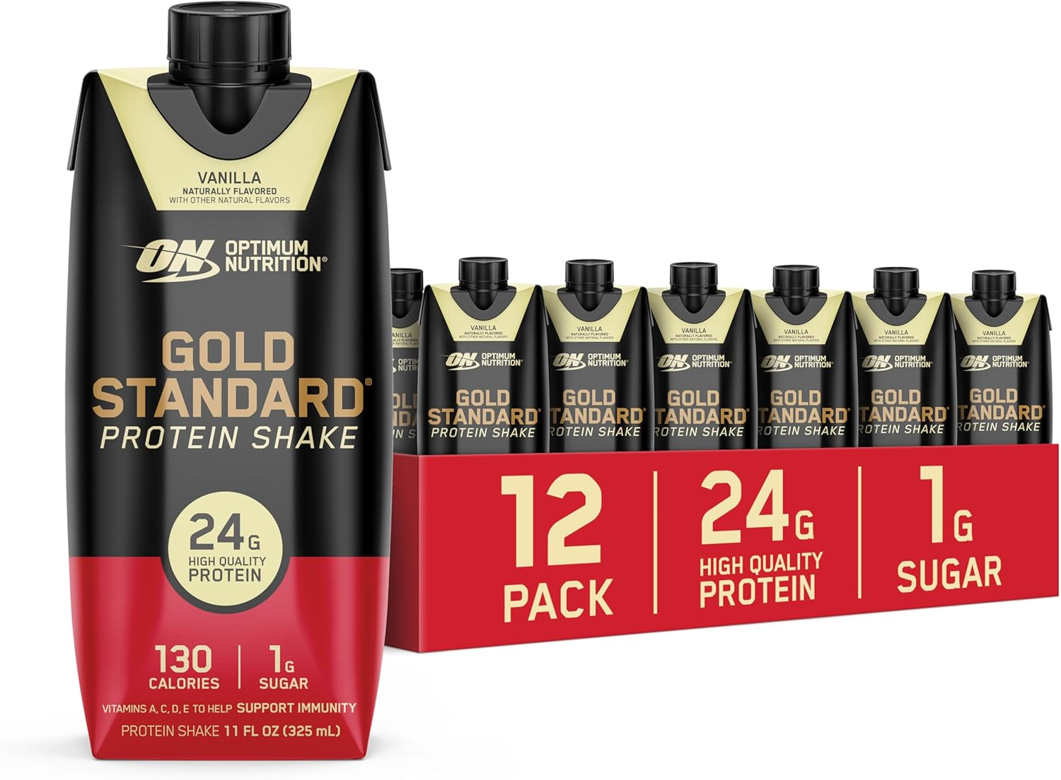 PROTEIN SHAKE GOLD STANDARD 325 ML 12 PACK RTD