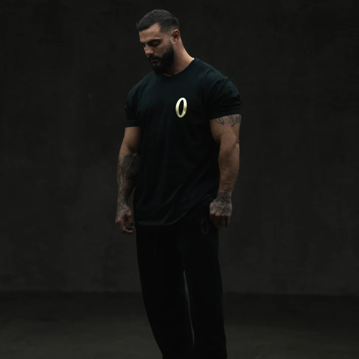 GOLD OLYMPIA BASIC TEE BLACK/GOLD