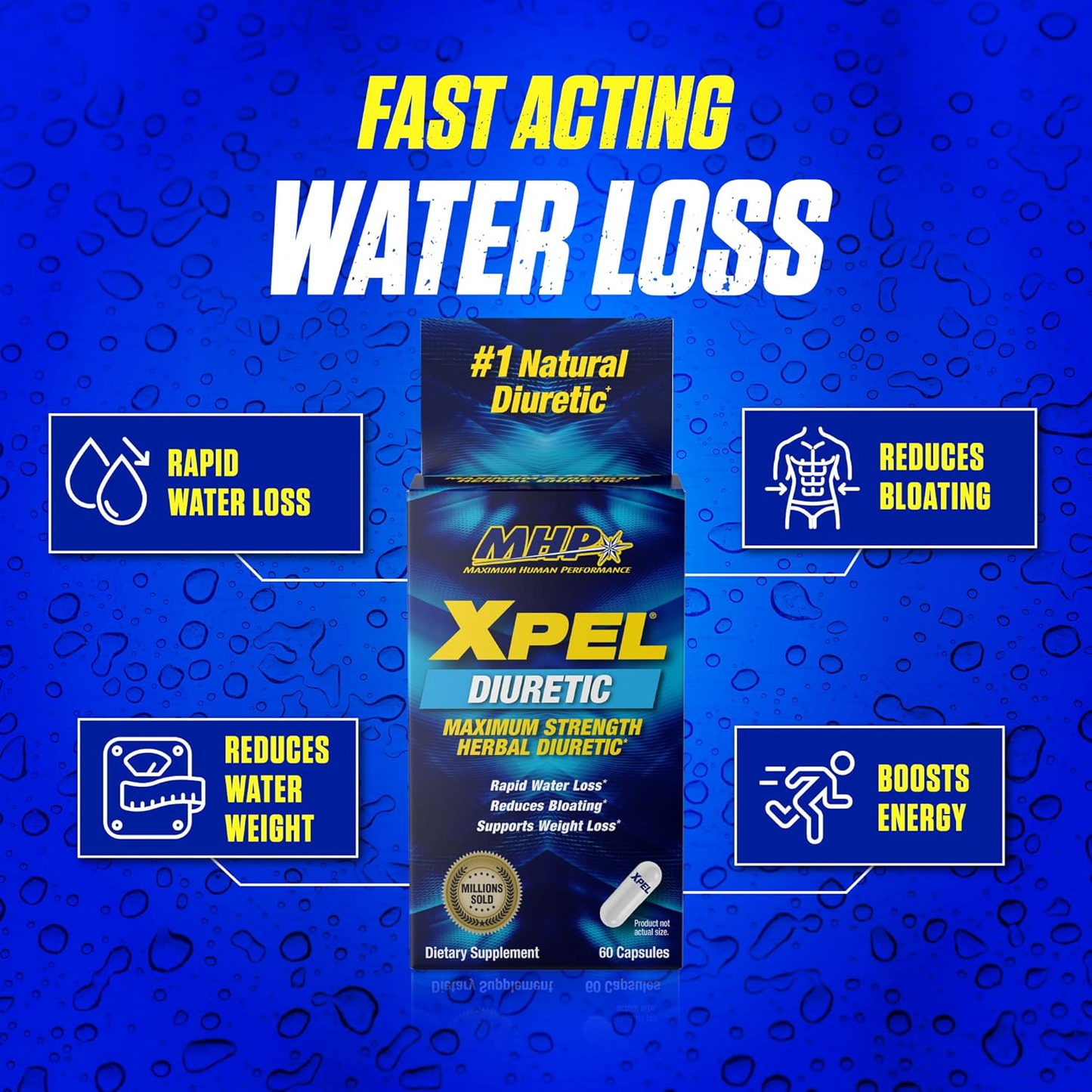XPEL DIURETIC MAXIMUN STRENGHT 80 CAPSULAS MHP