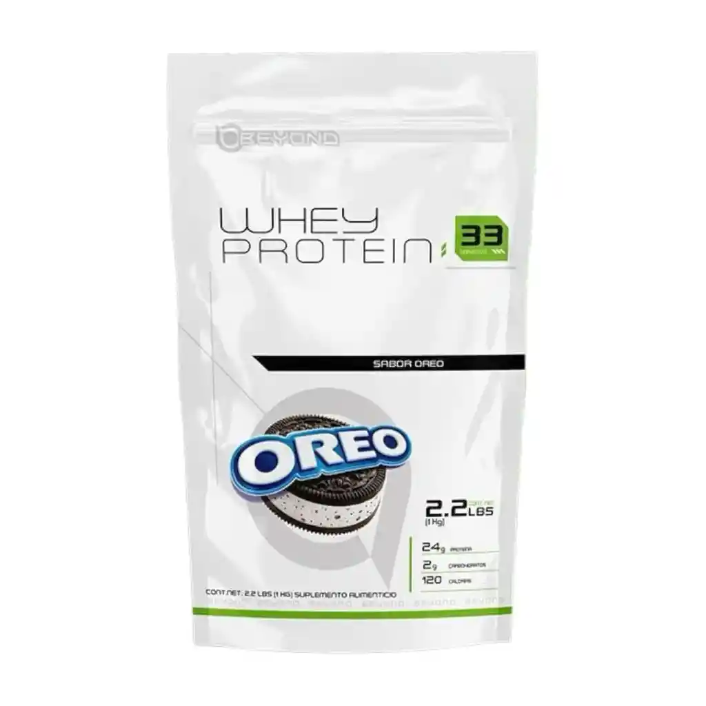 WHEY PROTEIN BEYOND 33 SERVIDAS 2.2LBRS (1KG.)