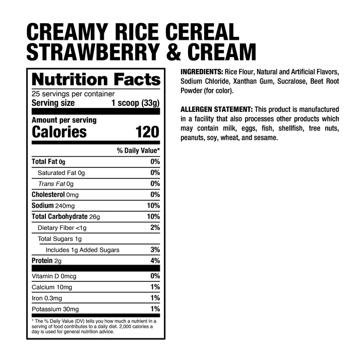 CREAMY RICE CEREAL DRAGON PHARMA