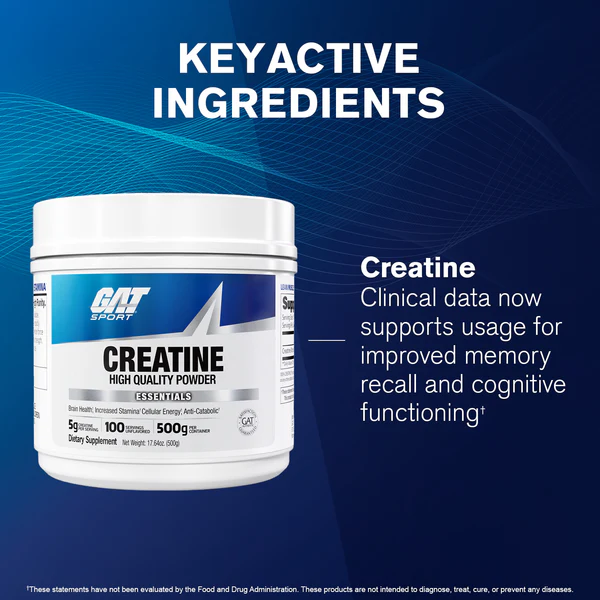 CREATINE GAT SPORT 100 SERVICIOS 500G
