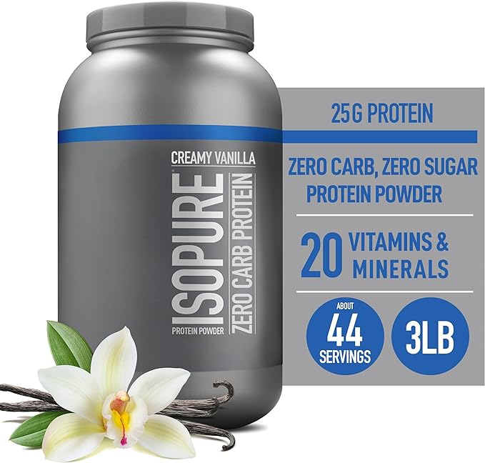 PROTEIN ZERO CARBO ISOPURE 43 SERVIDAS 3 LBS. (1.36 KG)