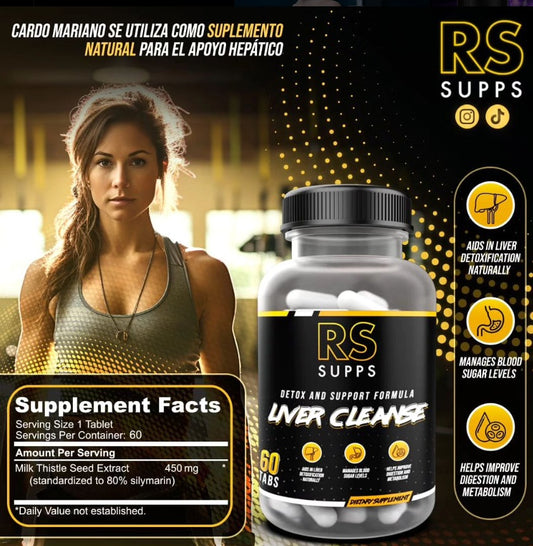 LIVER CLEANSE RS SUPPS 60 TABLETAS