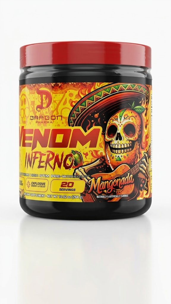 PRE ENTRENO VENOM INFERNO DRAGO PHARMA 20SERVICIOS