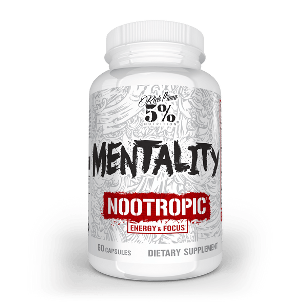 MENTALITY NOOTROPIC ENERGY &amp; FOCUS, RICH PIANA 5% 60 CAPSULES