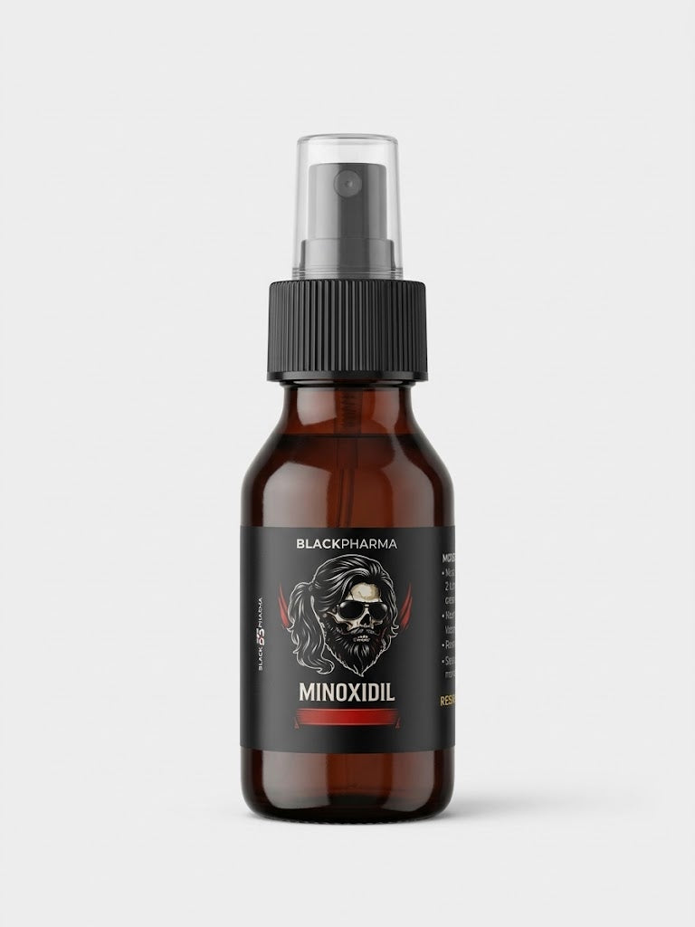 MINOXIDIL LIQUIDO 20ML BLACKPHARMA PARA BARBA Y CABELLO (EN ATOMIZADOR)