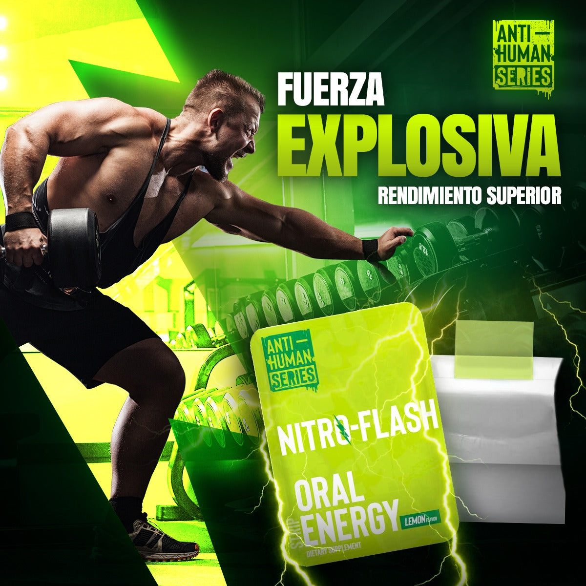 NITRO FLASH ORAL ENERGY ANTI HUMAN CAJA 30 UNIDADES
