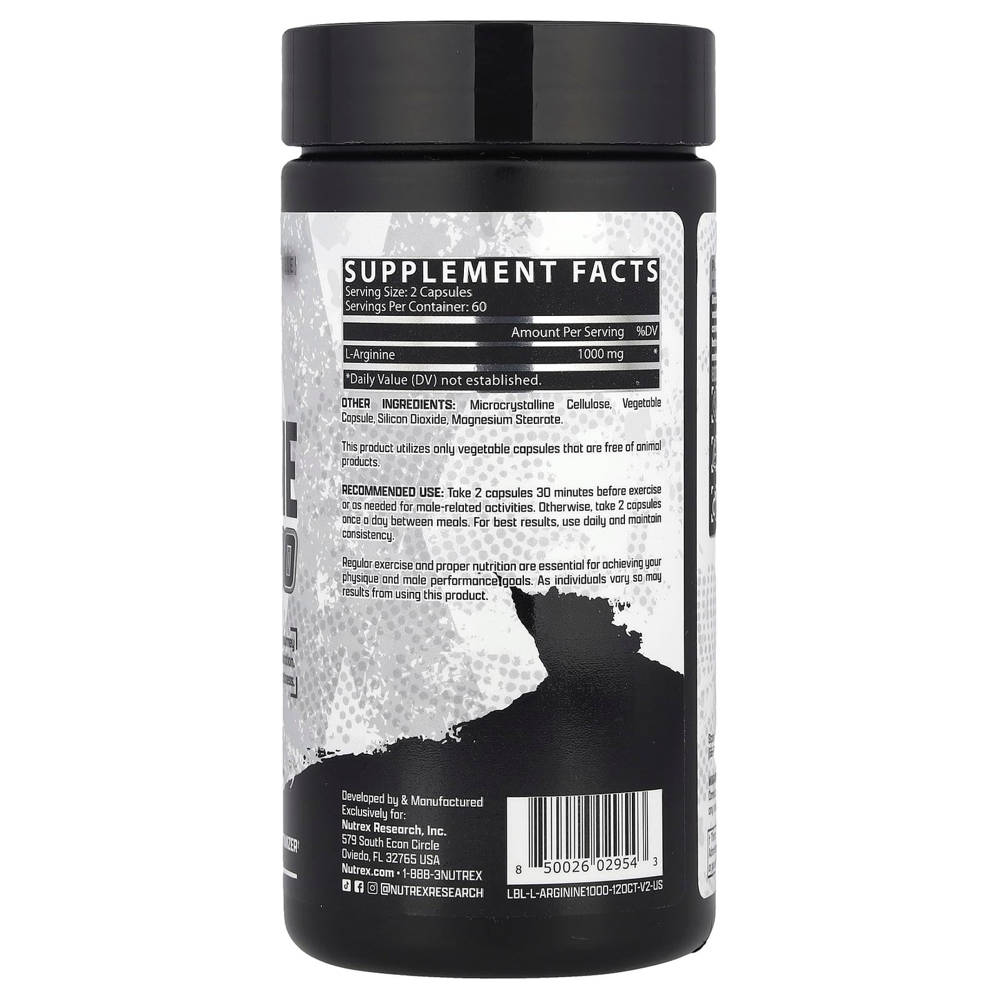 L-ARGININE NUTREX 120 CAPSULAS