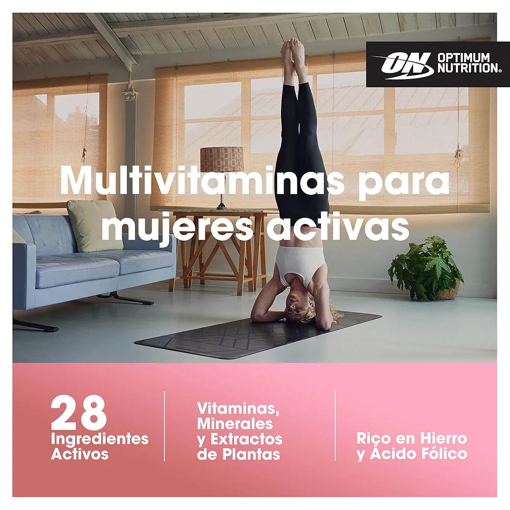 OPTI-WOMEN OPTIMUN NUTRITION MULTIVITAMINICO PARA MUJER 120 CAPSULAS
