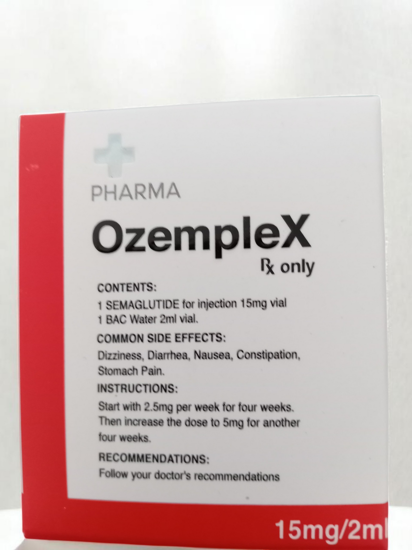 PEPTIDO OZEMPLEX PHARMA 15MG/2ML (OZEMPIC/SEMAGLUTE)