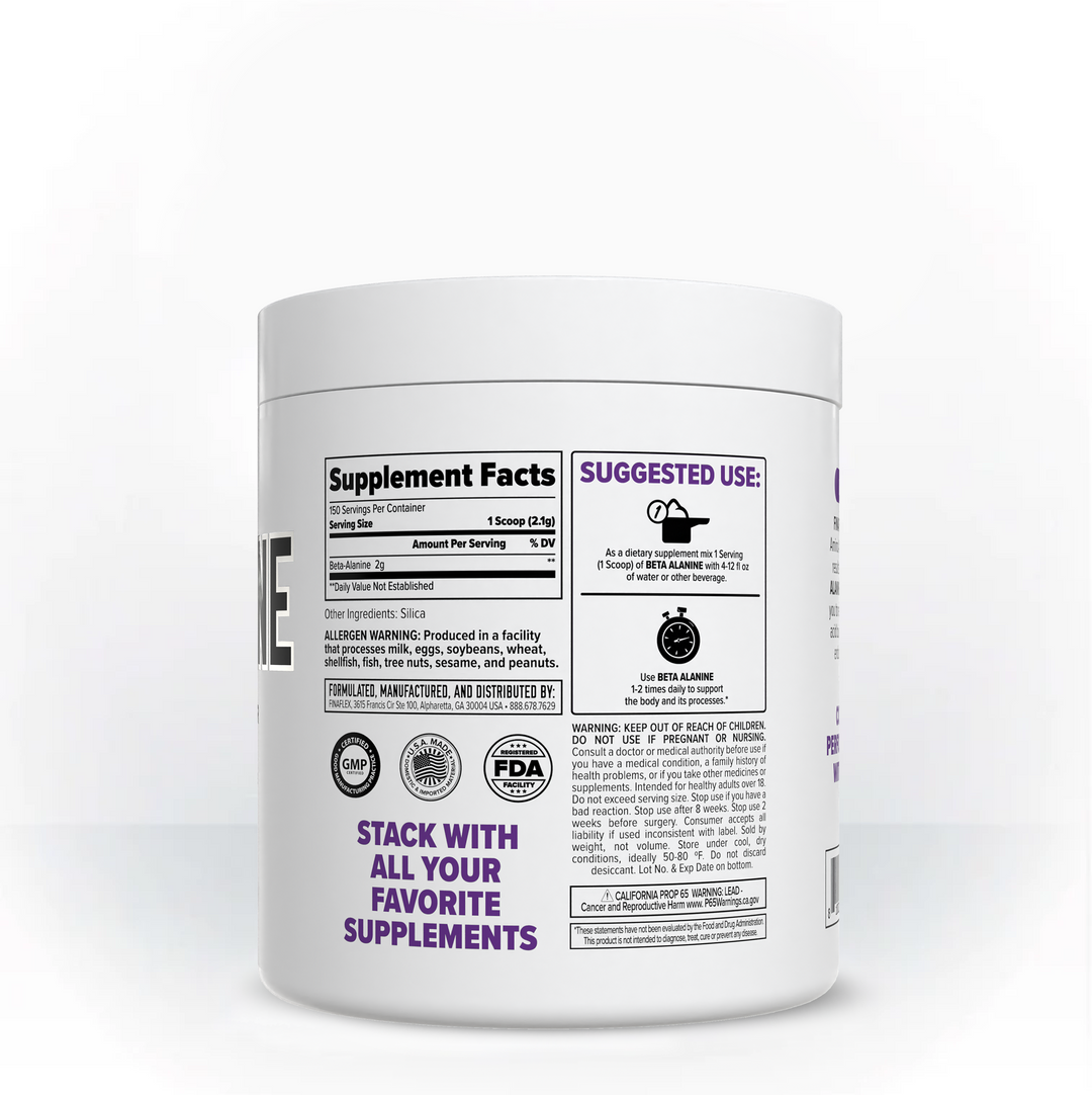 AMINOACIDO PURE BETA ALANINE ULTIMATE FINAFLEX 150 SERVIDAS 10.09 ONZ  (309 GRS)