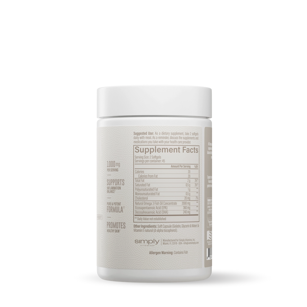 OMEGA 3 SIMPLY 90 CAPSULAS